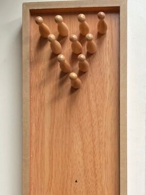 Nostalgic wooden toy, mimi bowling